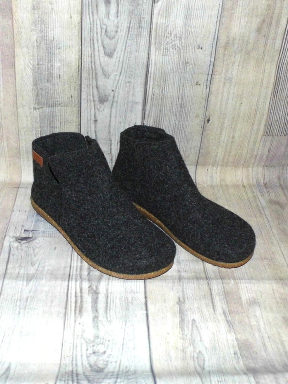 TAOS Good Wool Slip On Black Booties Womens Size EU 42